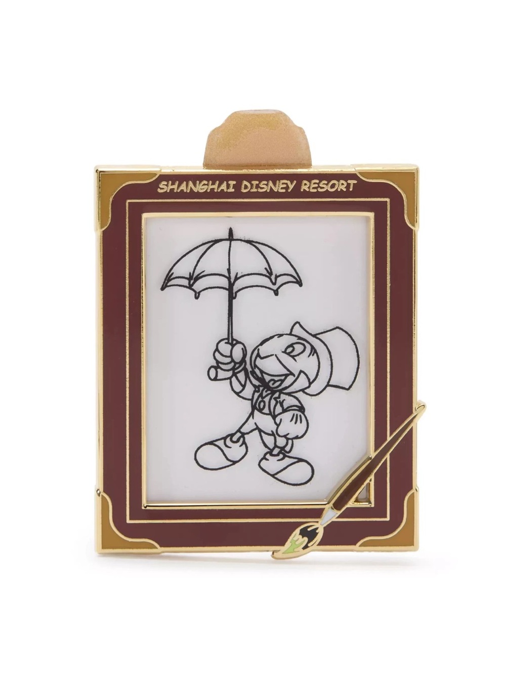 2026 Disney Jiminy Cricket Slider Pin Pinocchio Shanghai Disney Resort NEW